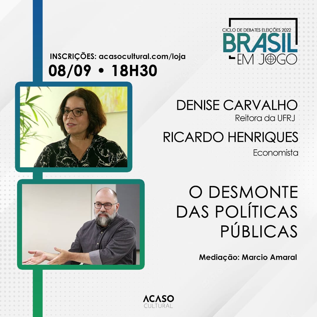 Ciclo De Debates Elei Es Brasil Em Jogo Acaso Cultural