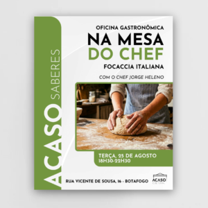 Na mesa do chef - focaccia italiana